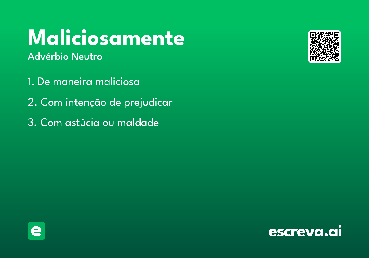 maliciosamente