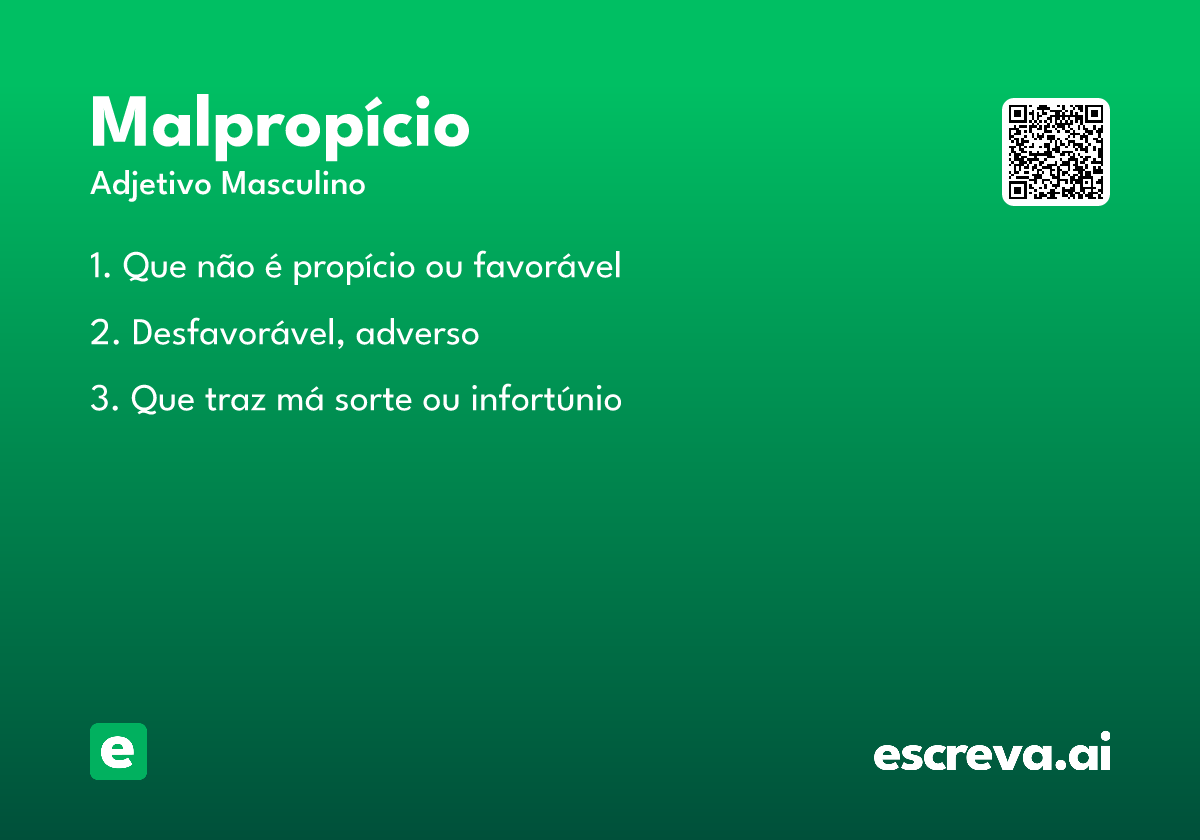 malpropício
