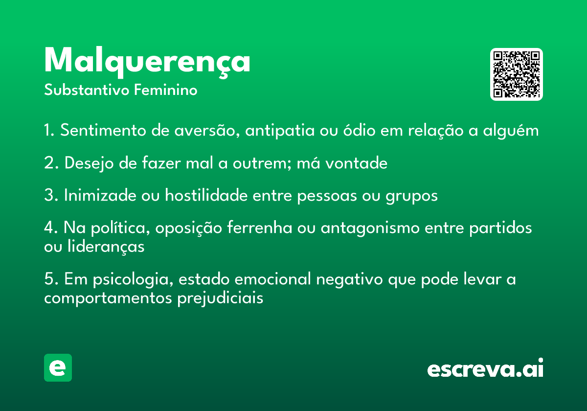 malquerença