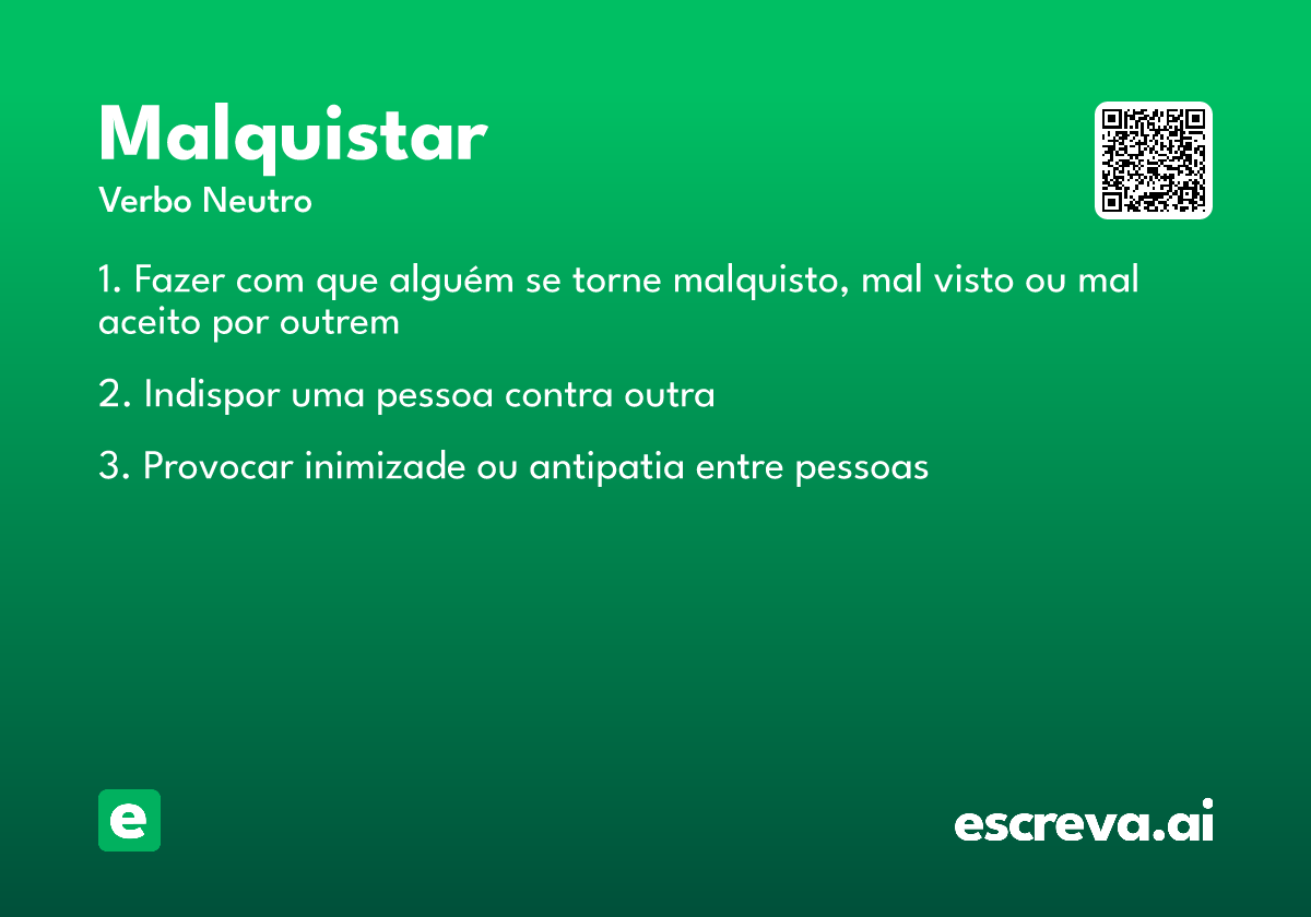 malquistar