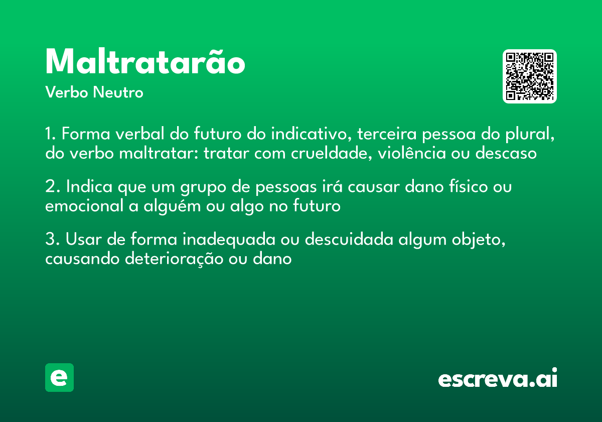 maltratarão