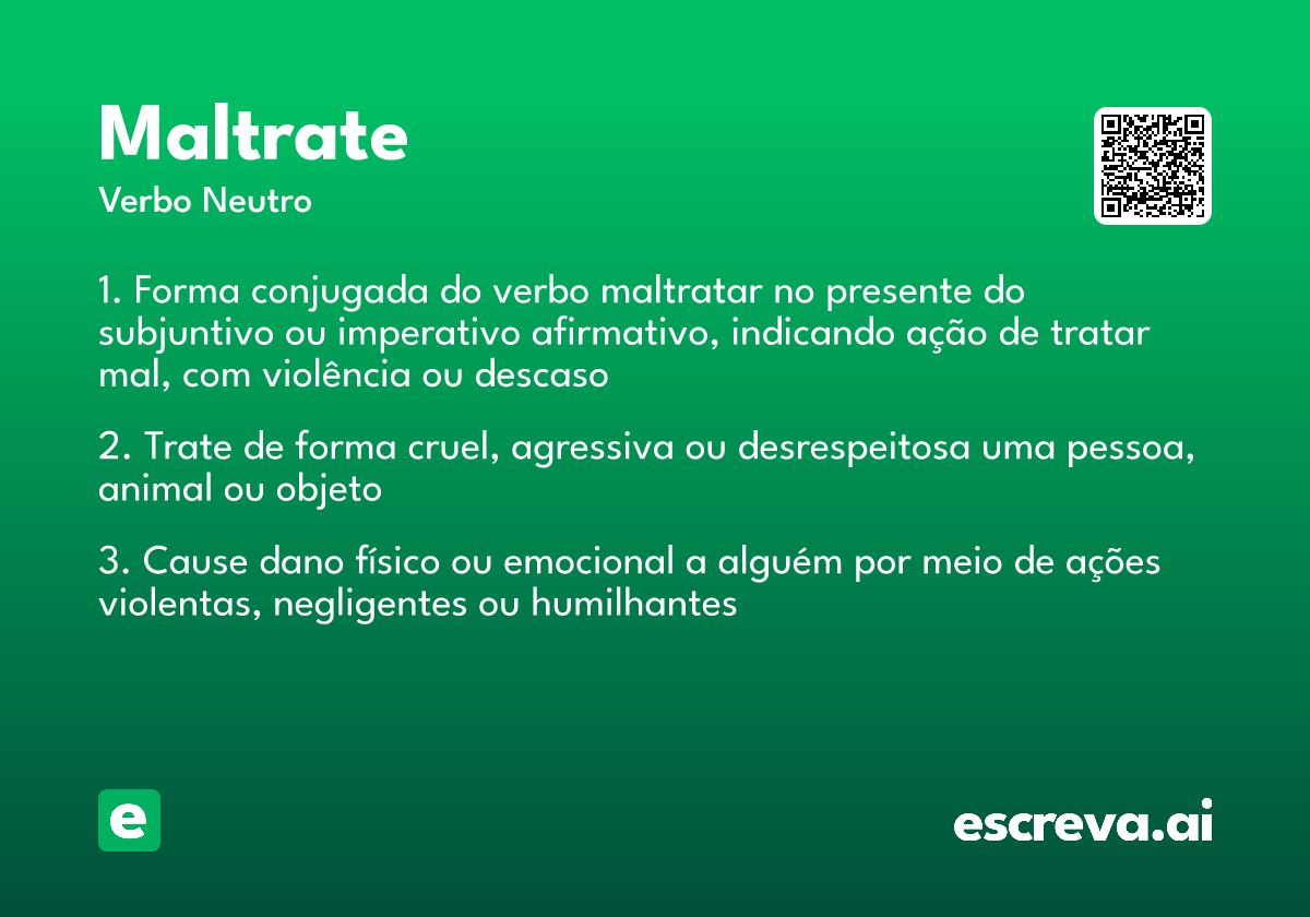 maltrate