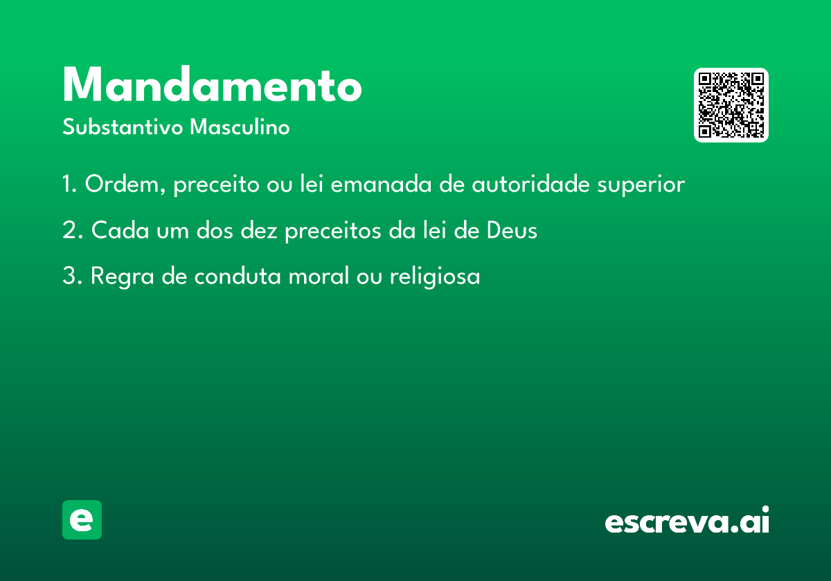 mandamento