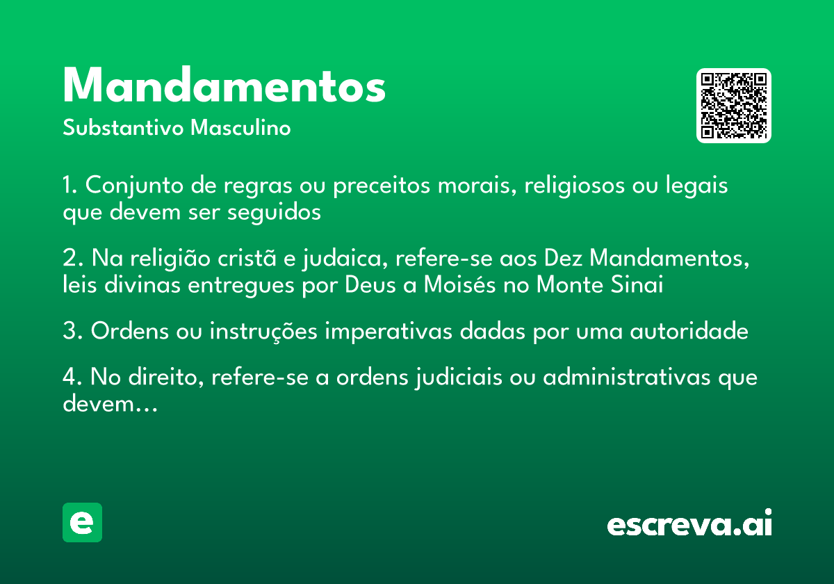 mandamentos