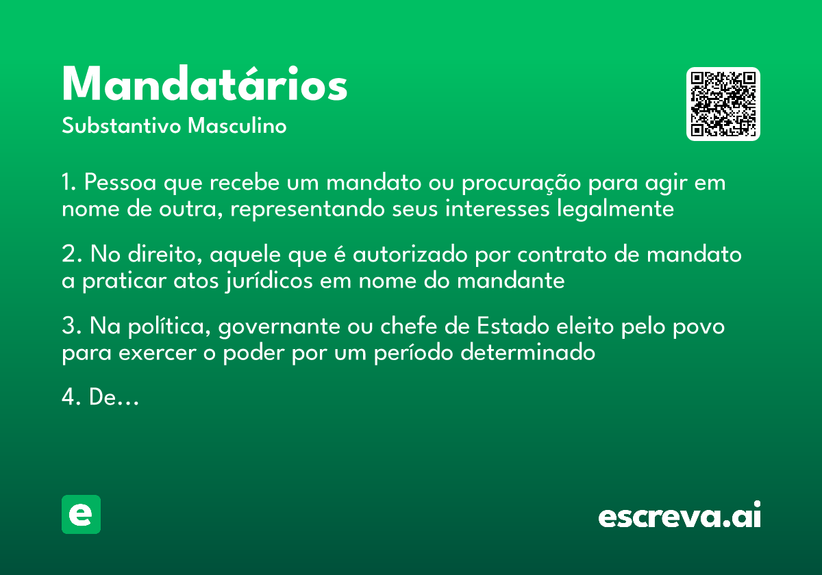 mandatários