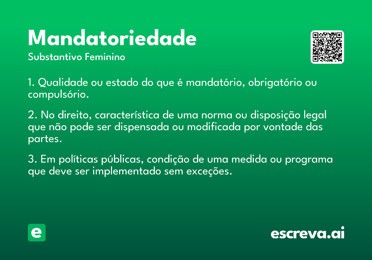 mandatoriedade