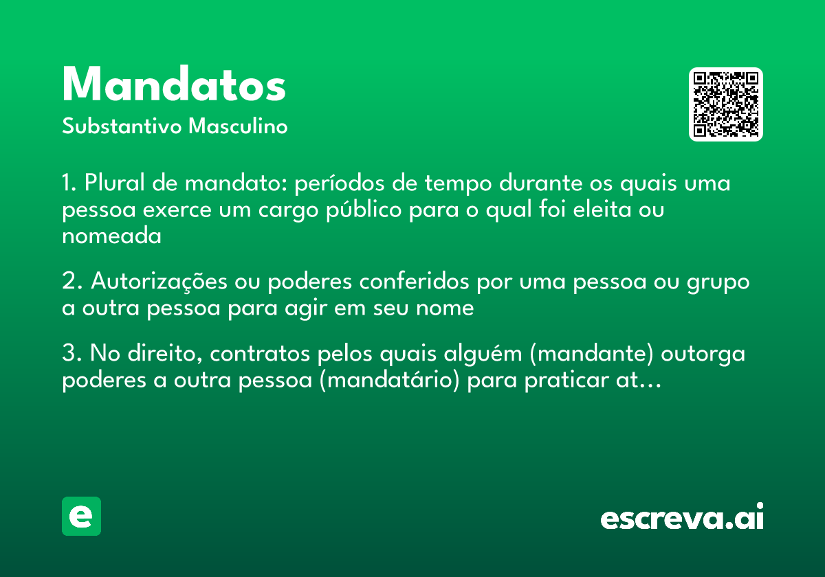 mandatos