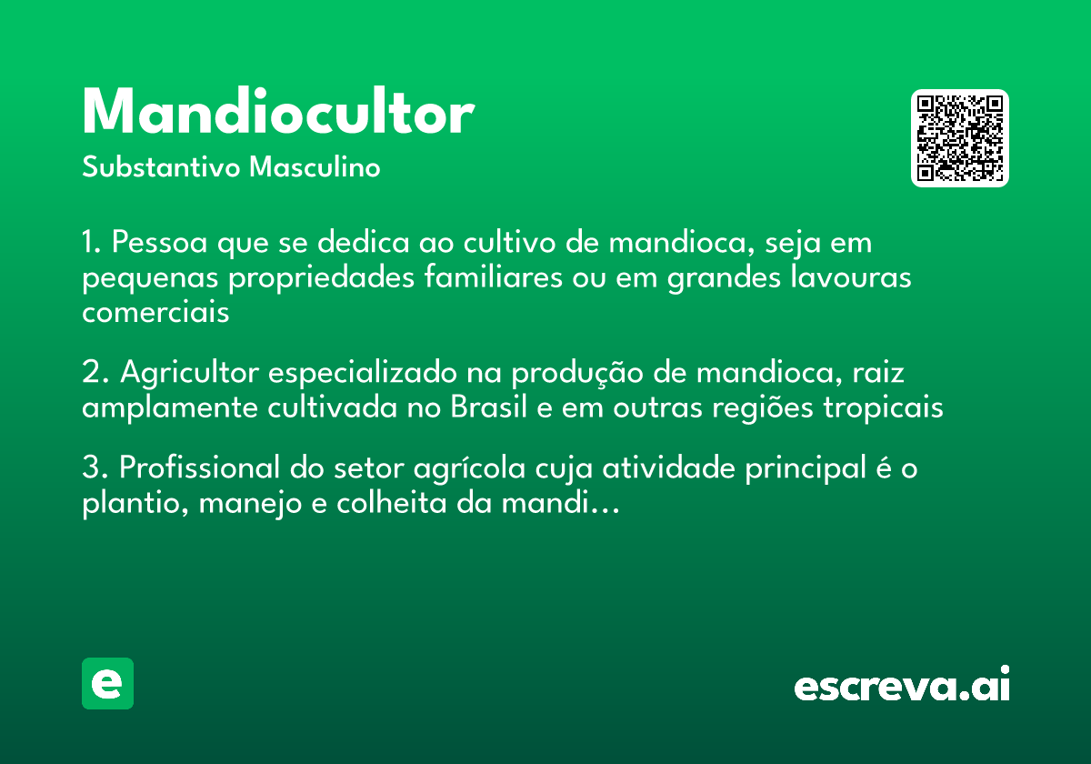 mandiocultor