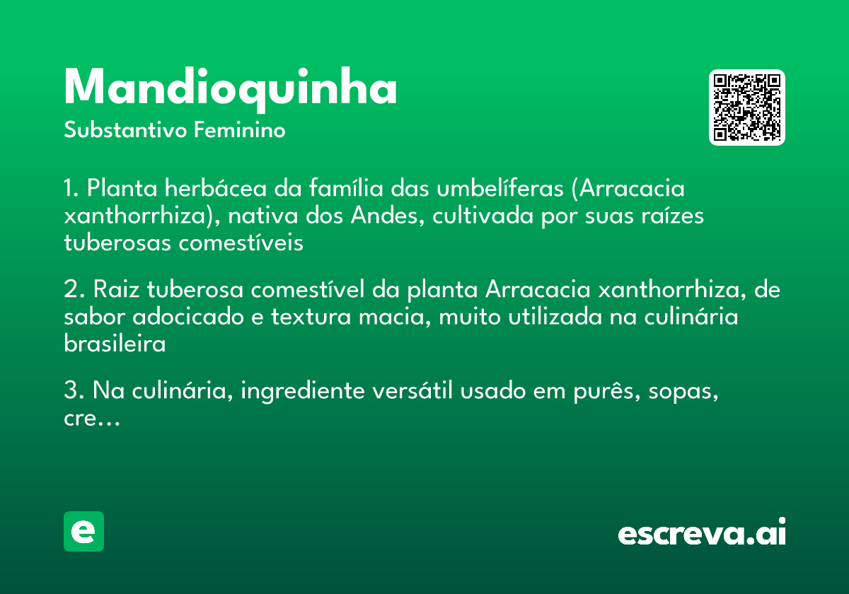 mandioquinha