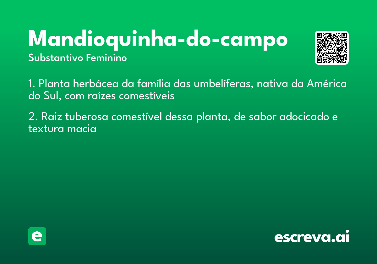 mandioquinha-do-campo