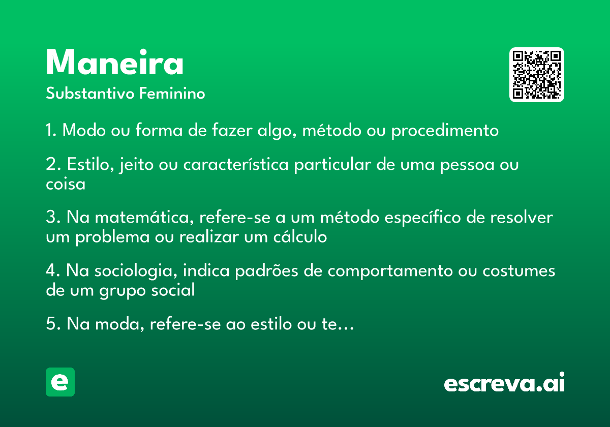 maneira