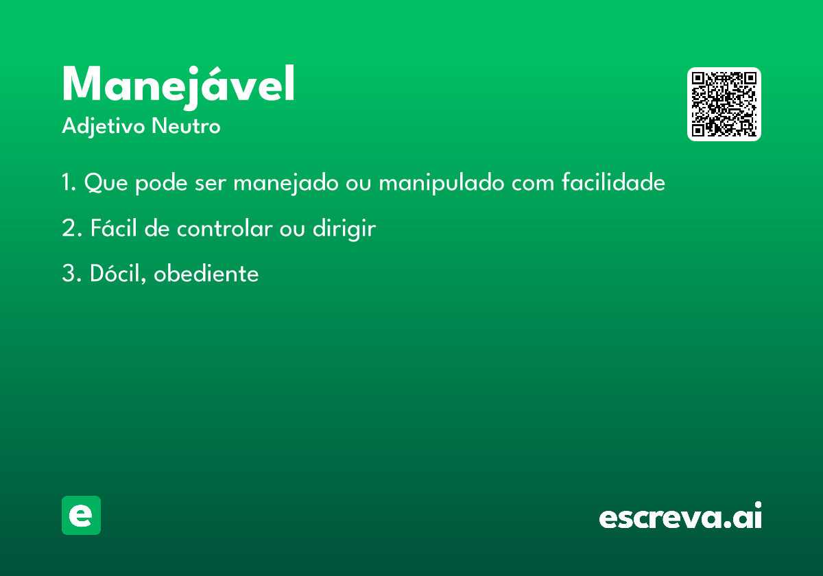 manejável