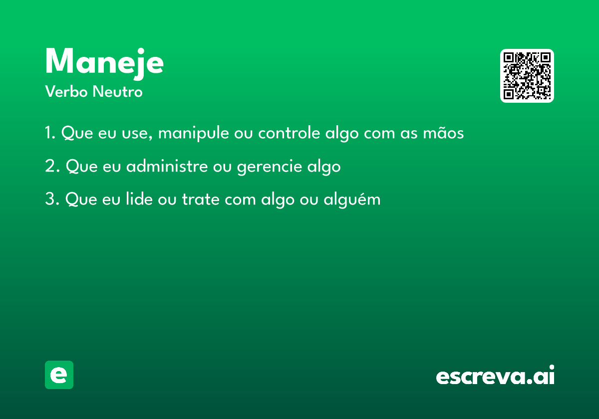 maneje