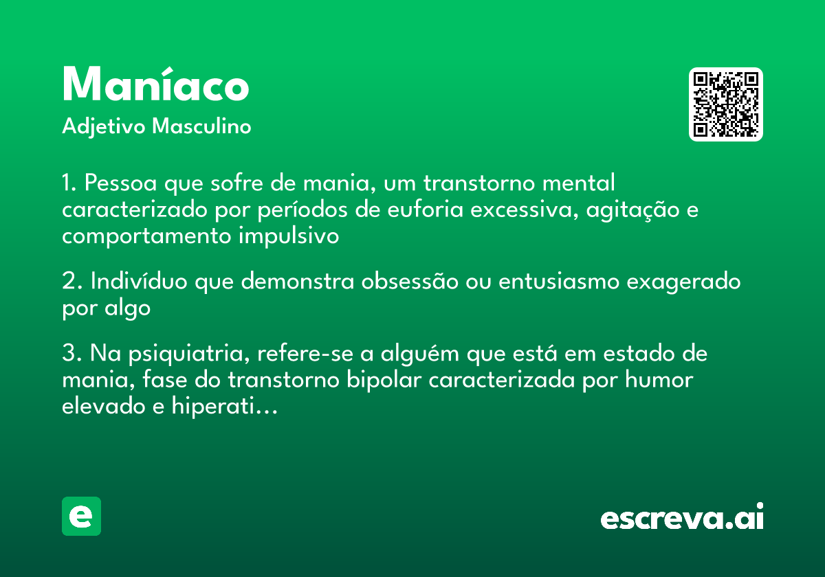 maníaco