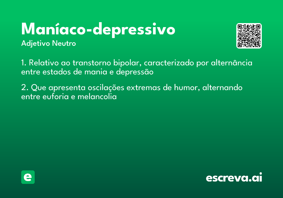 maníaco-depressivo