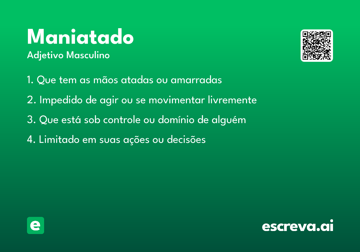 maniatado