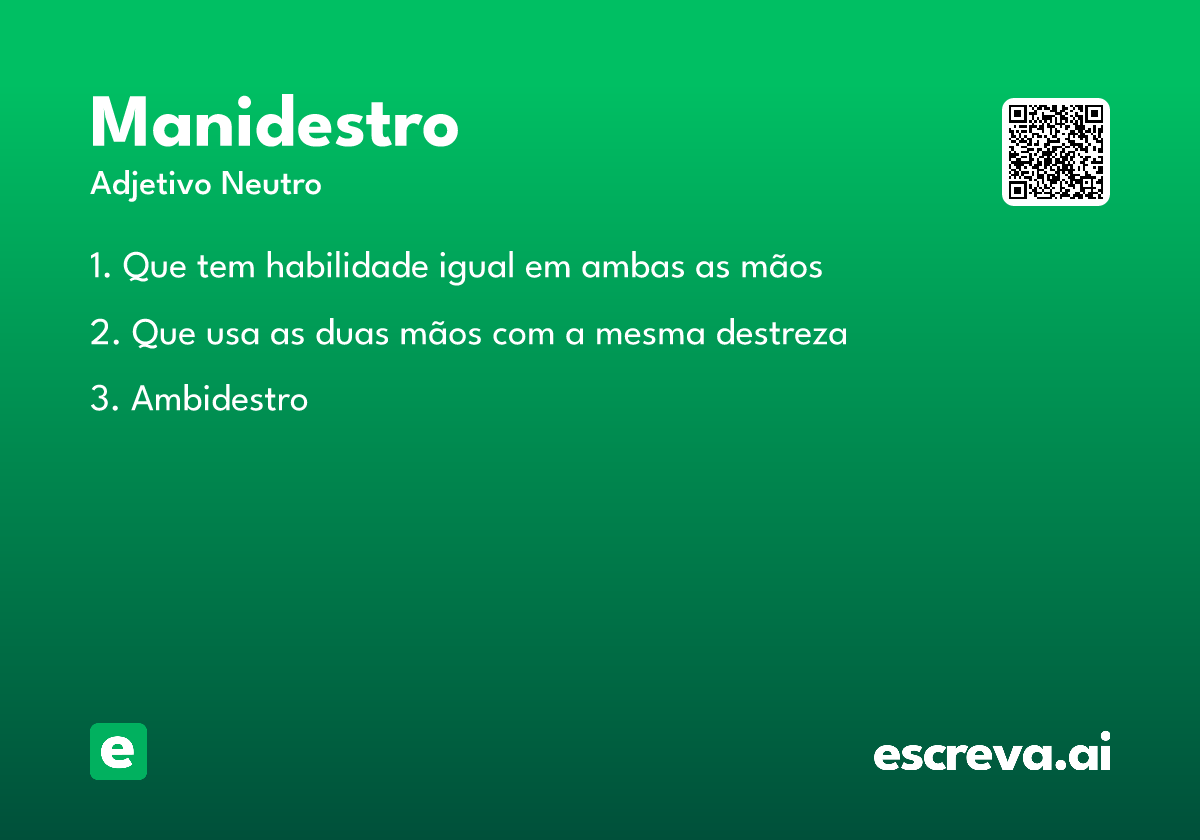 manidestro