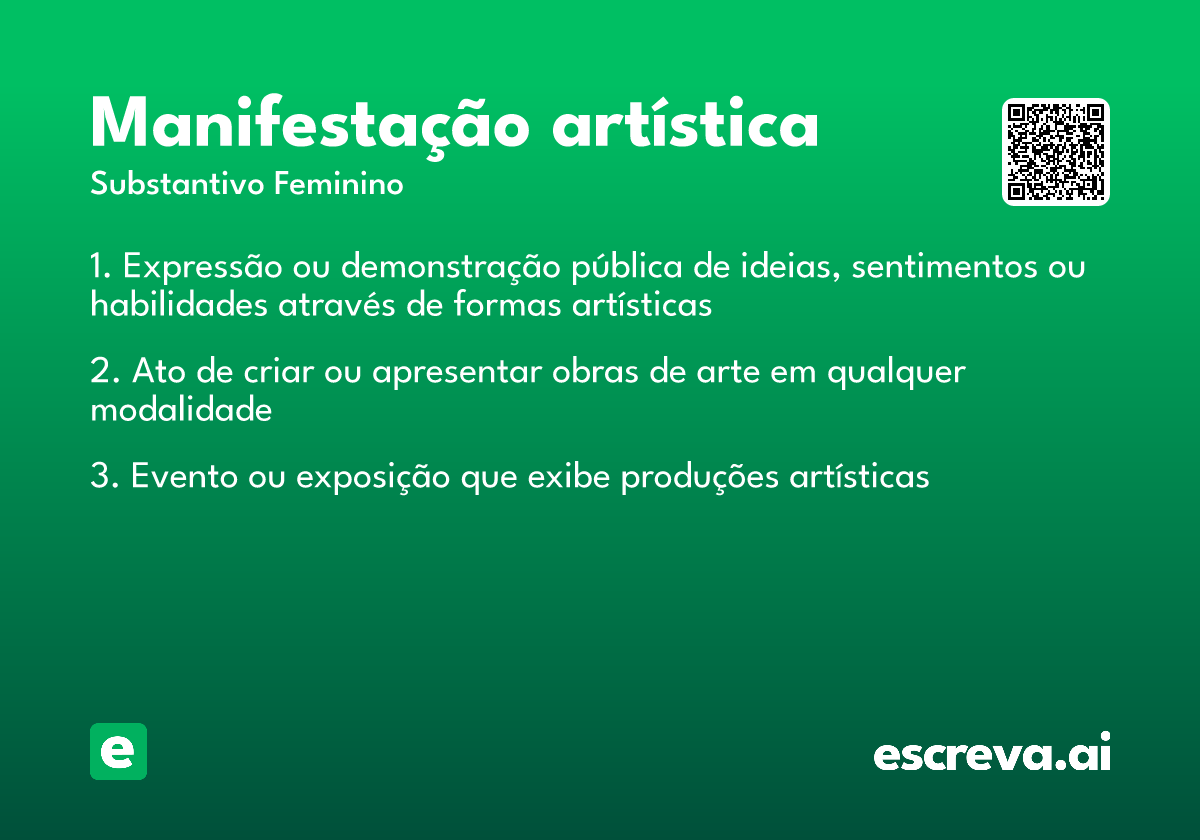 manifestação artística