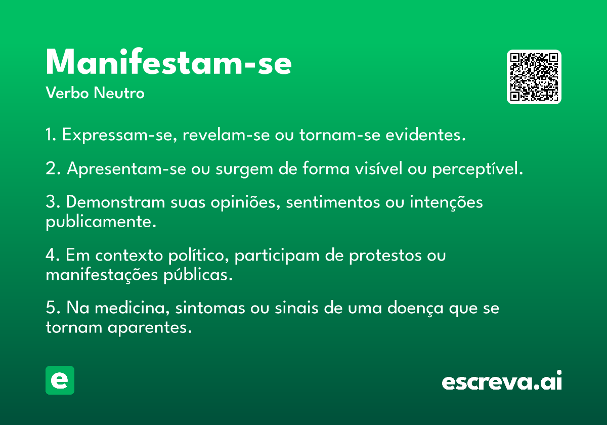manifestam-se
