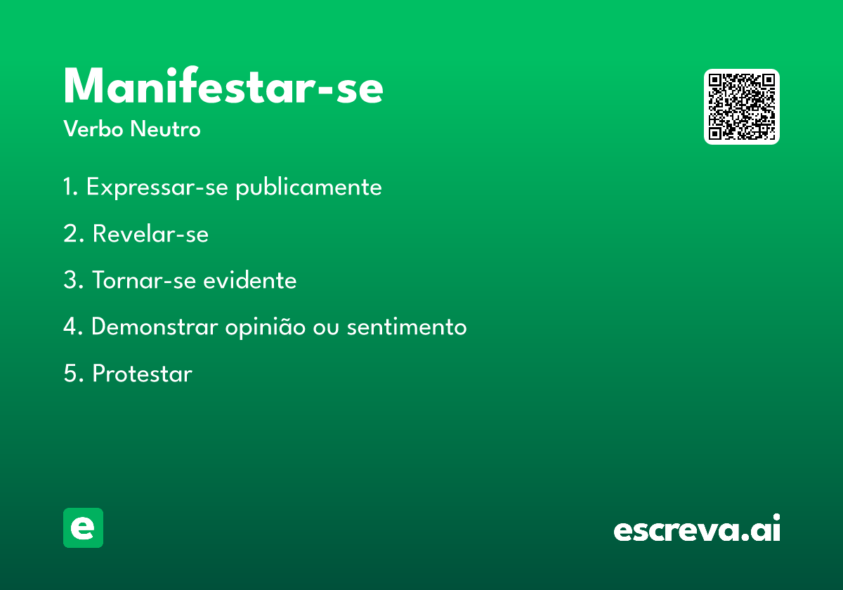 manifestar-se