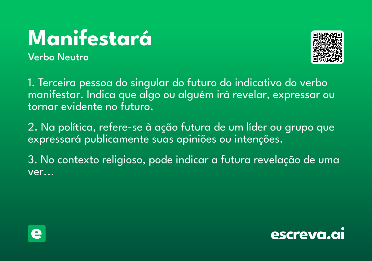 manifestará