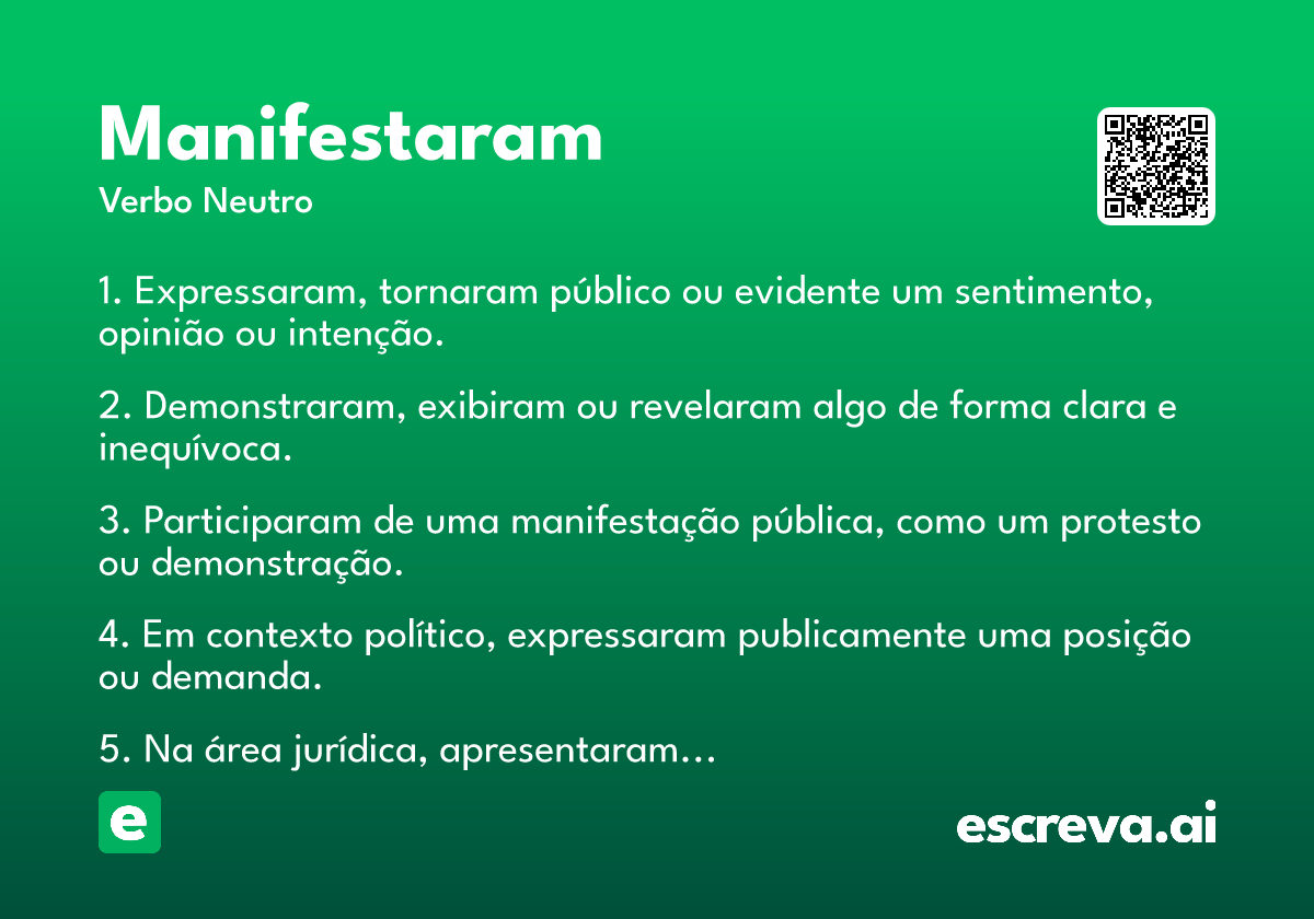 manifestaram