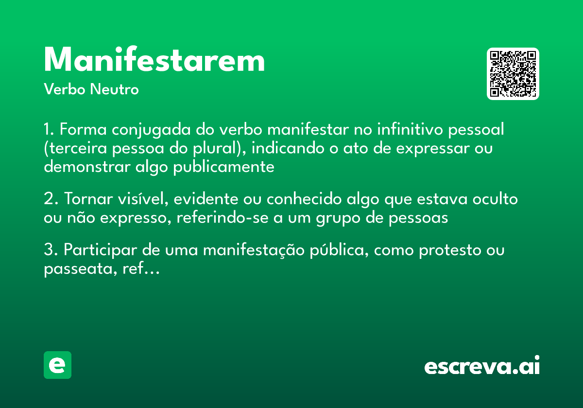 manifestarem