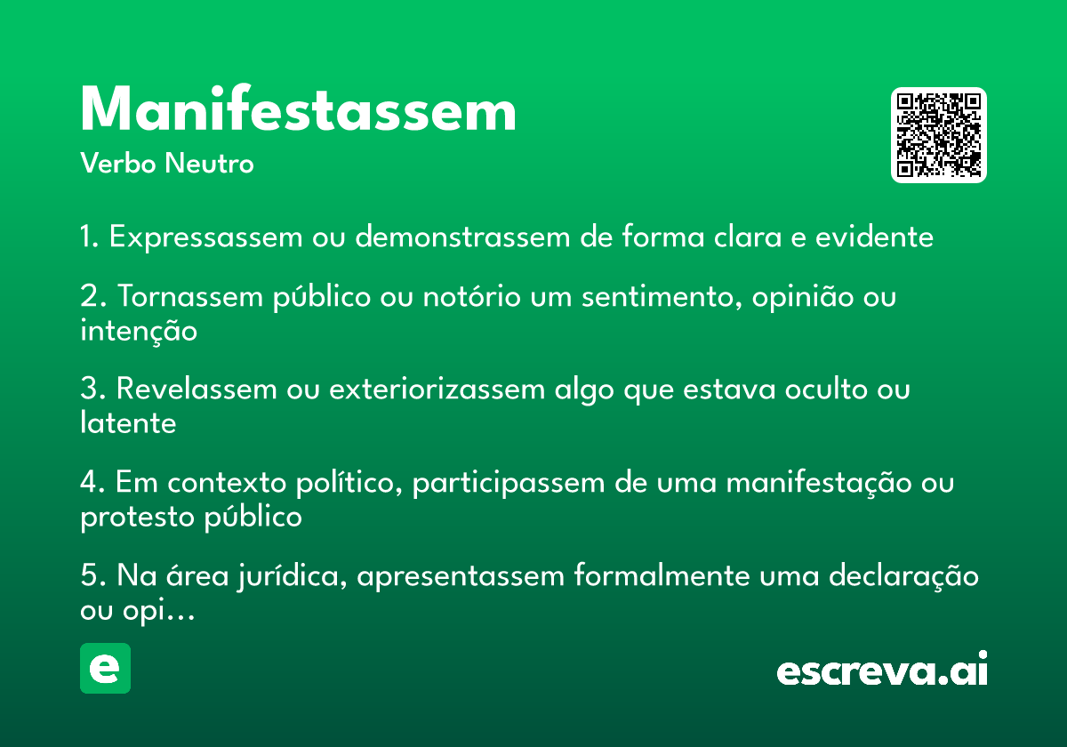 manifestassem