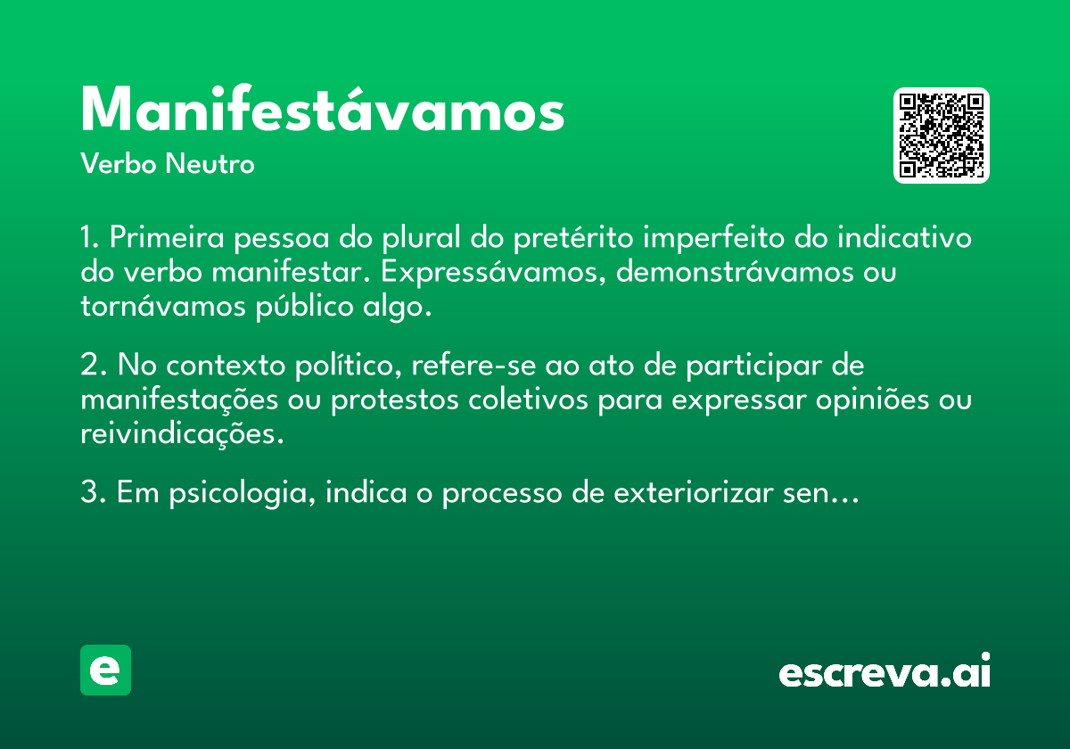 manifestávamos