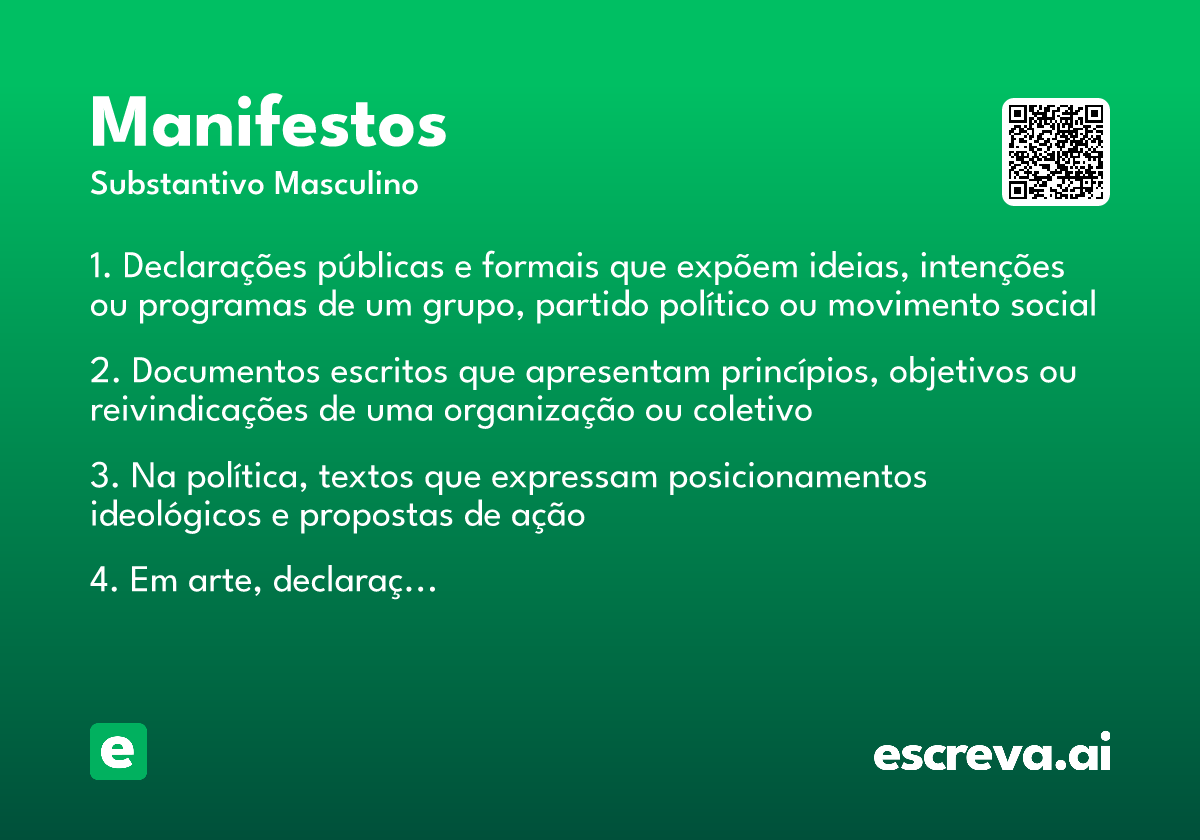 manifestos