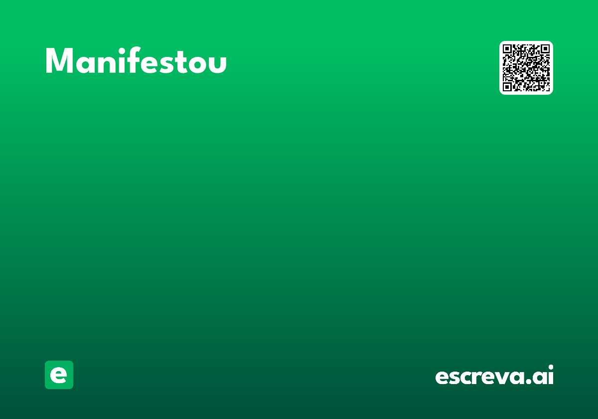 manifestou