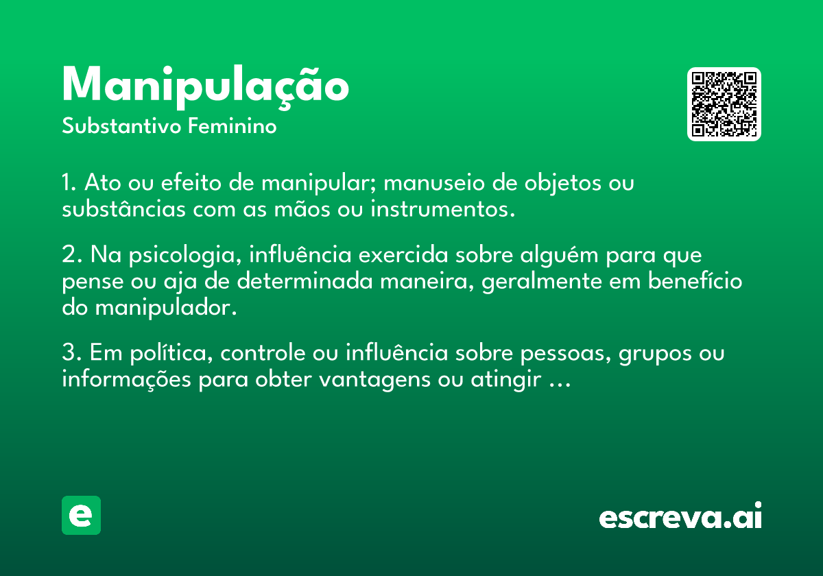 manipulação