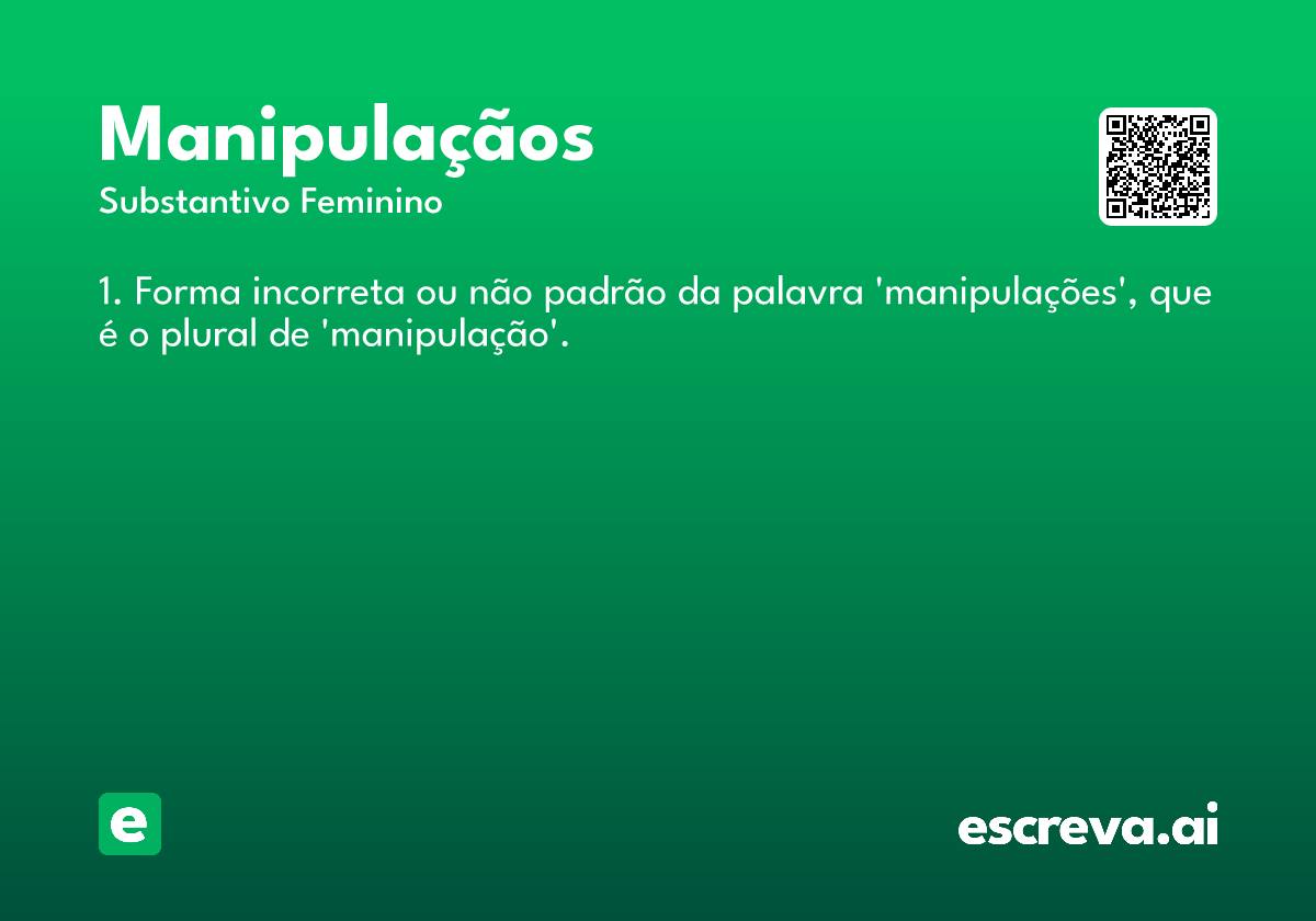 manipulaçãos