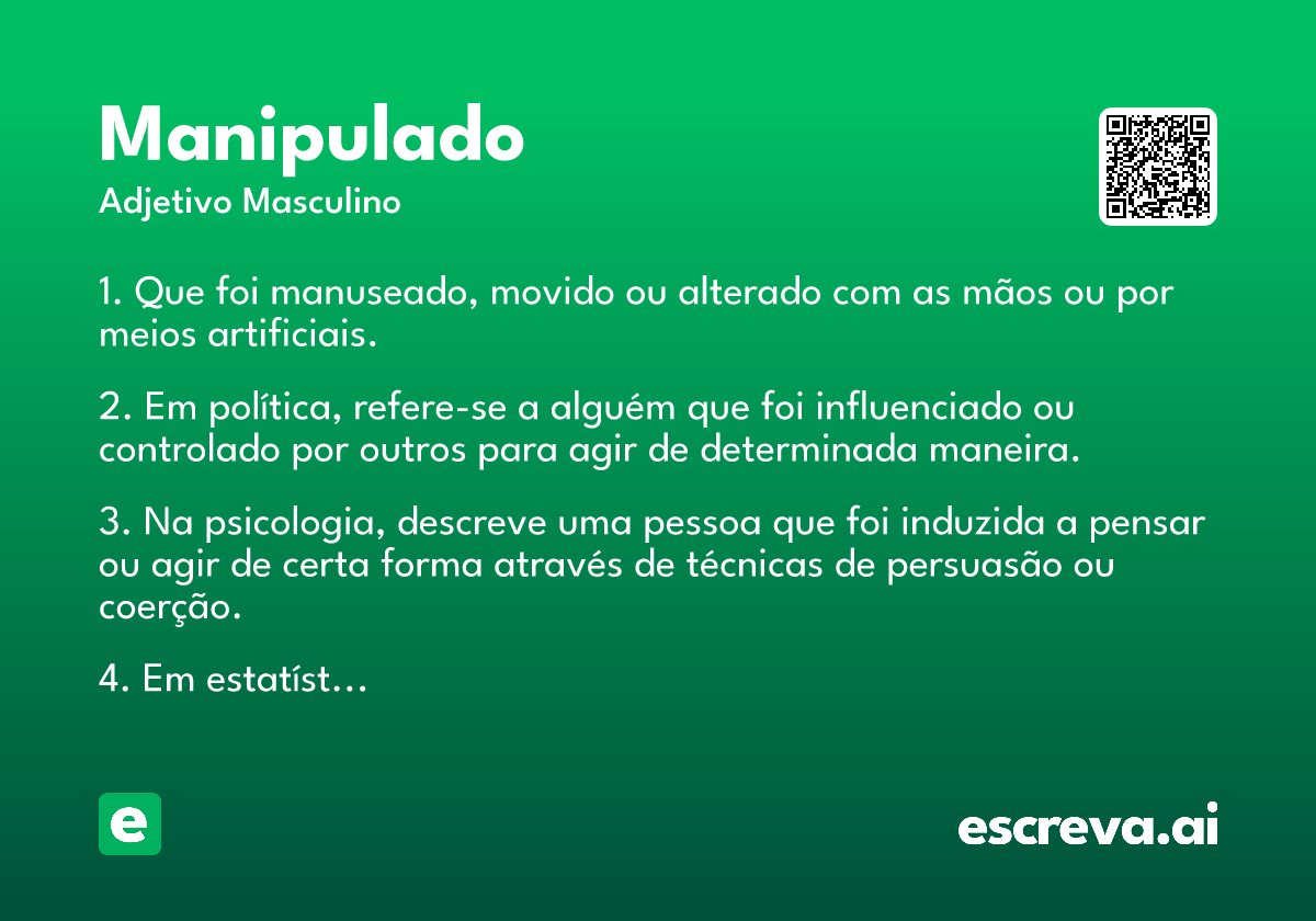 manipulado