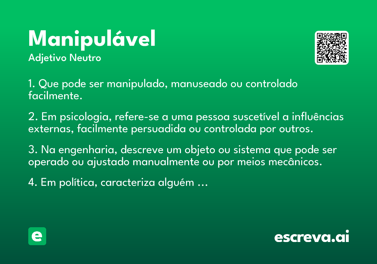 manipulável
