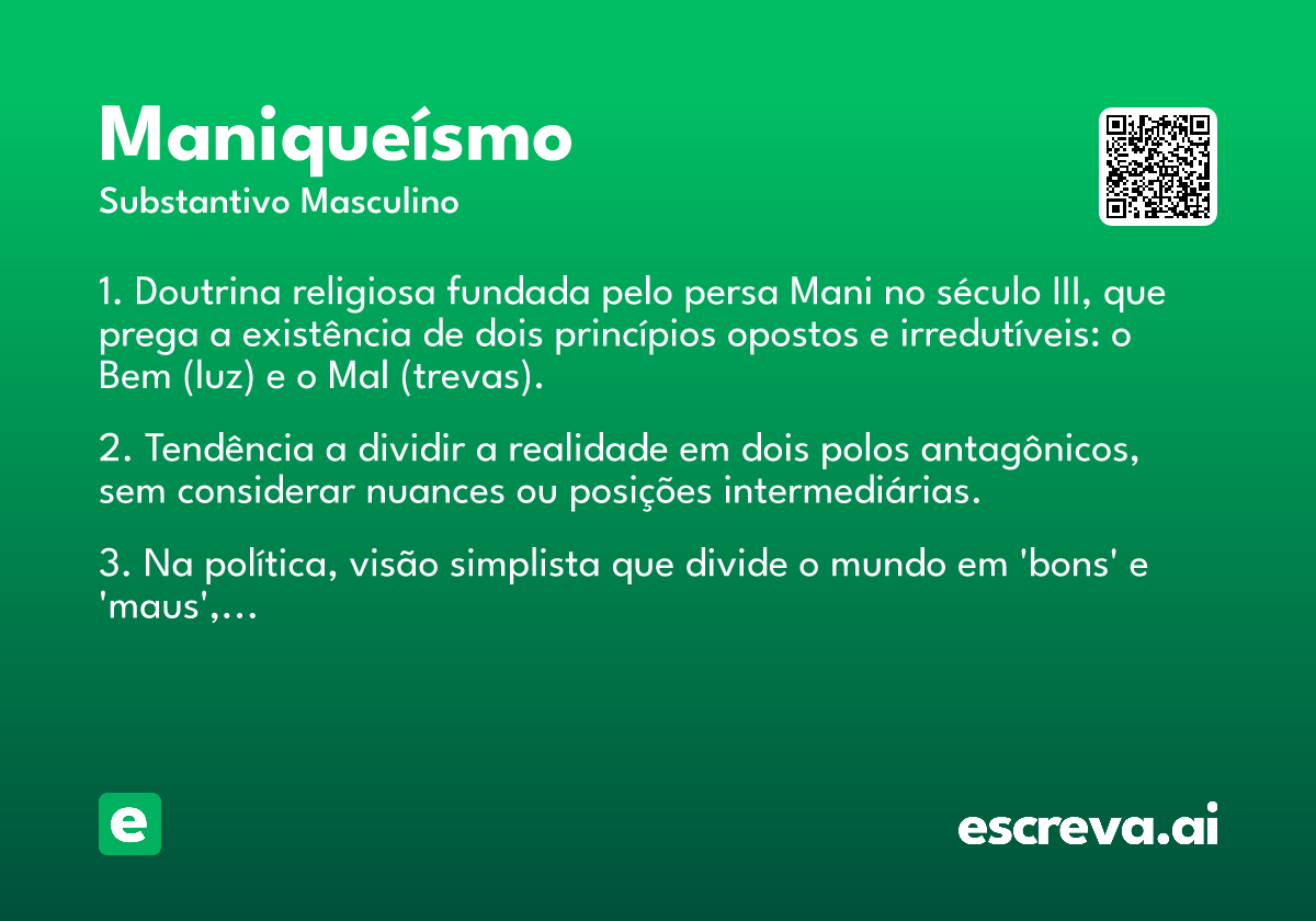 maniqueísmo
