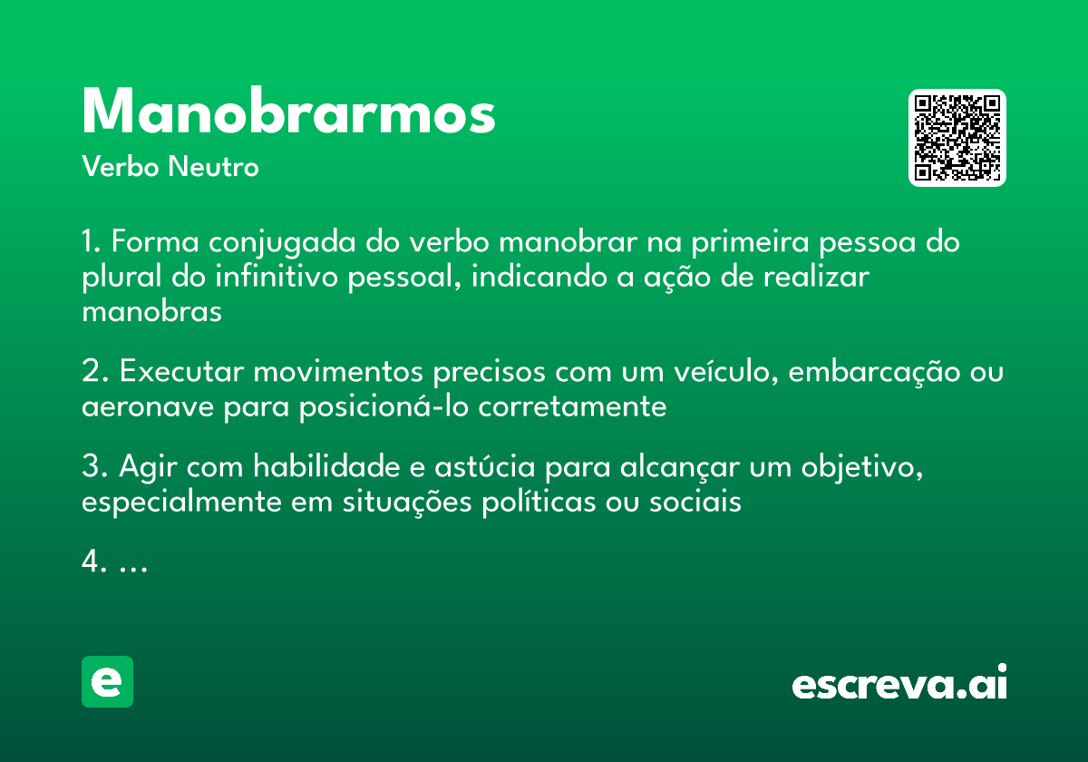 manobrarmos