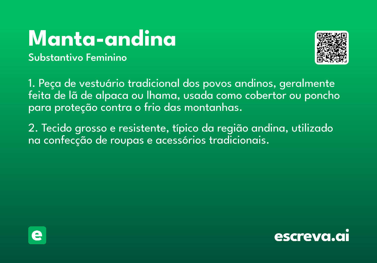 manta-andina