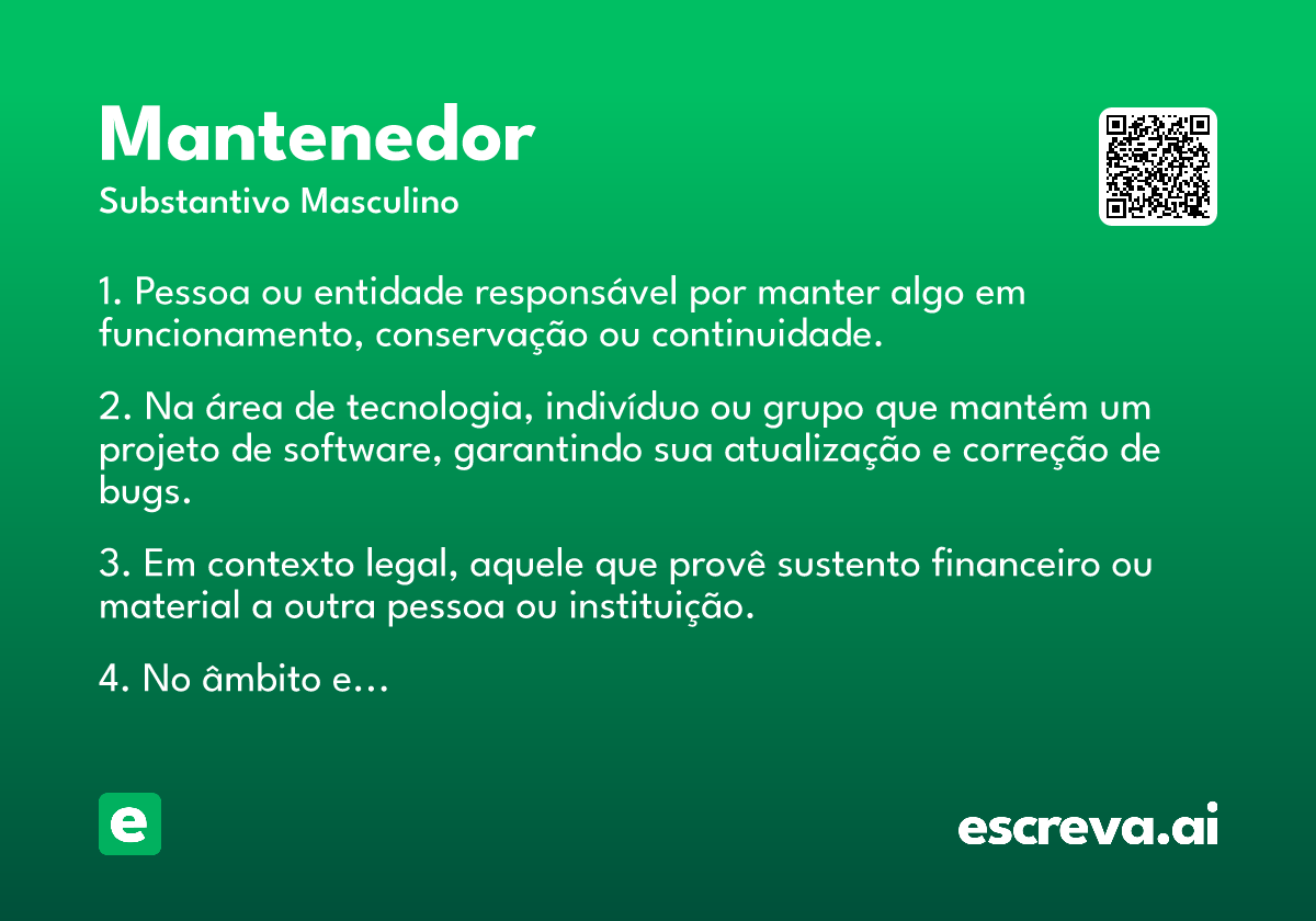 mantenedor