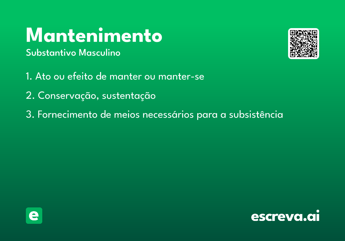 mantenimento