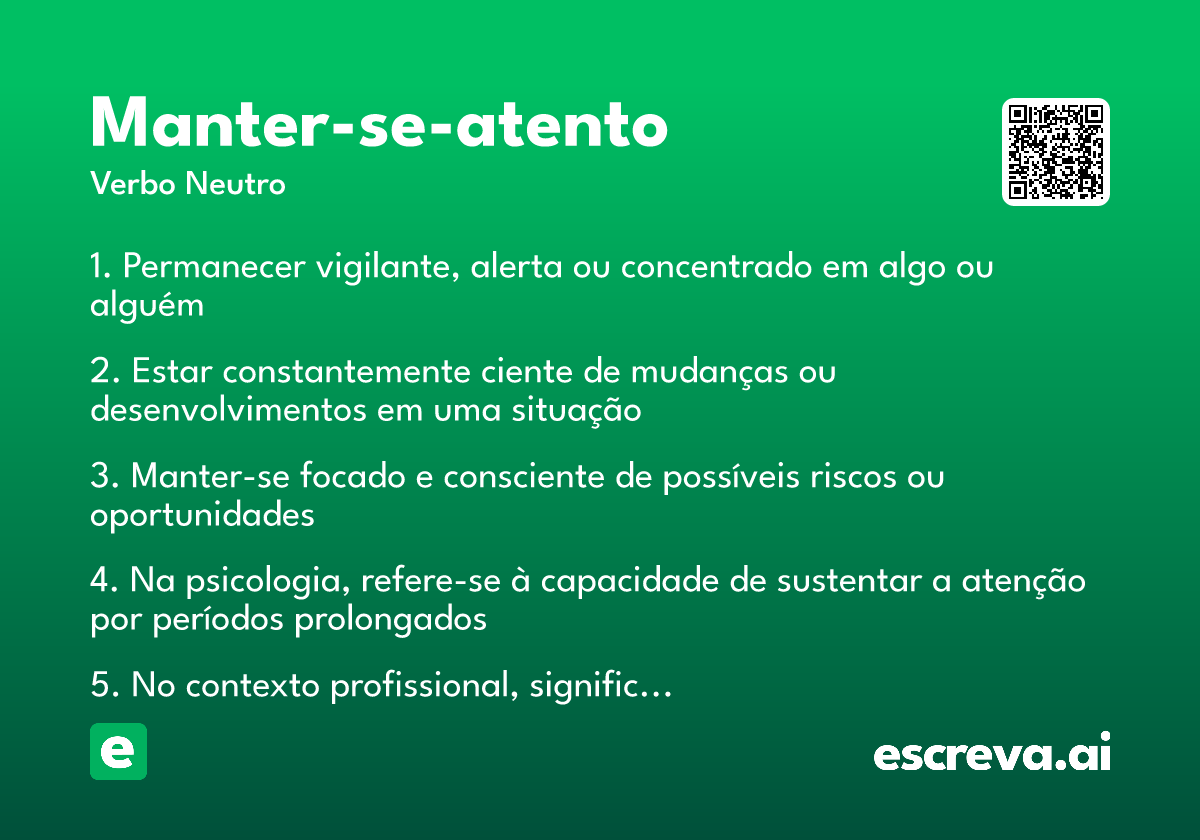 manter-se-atento