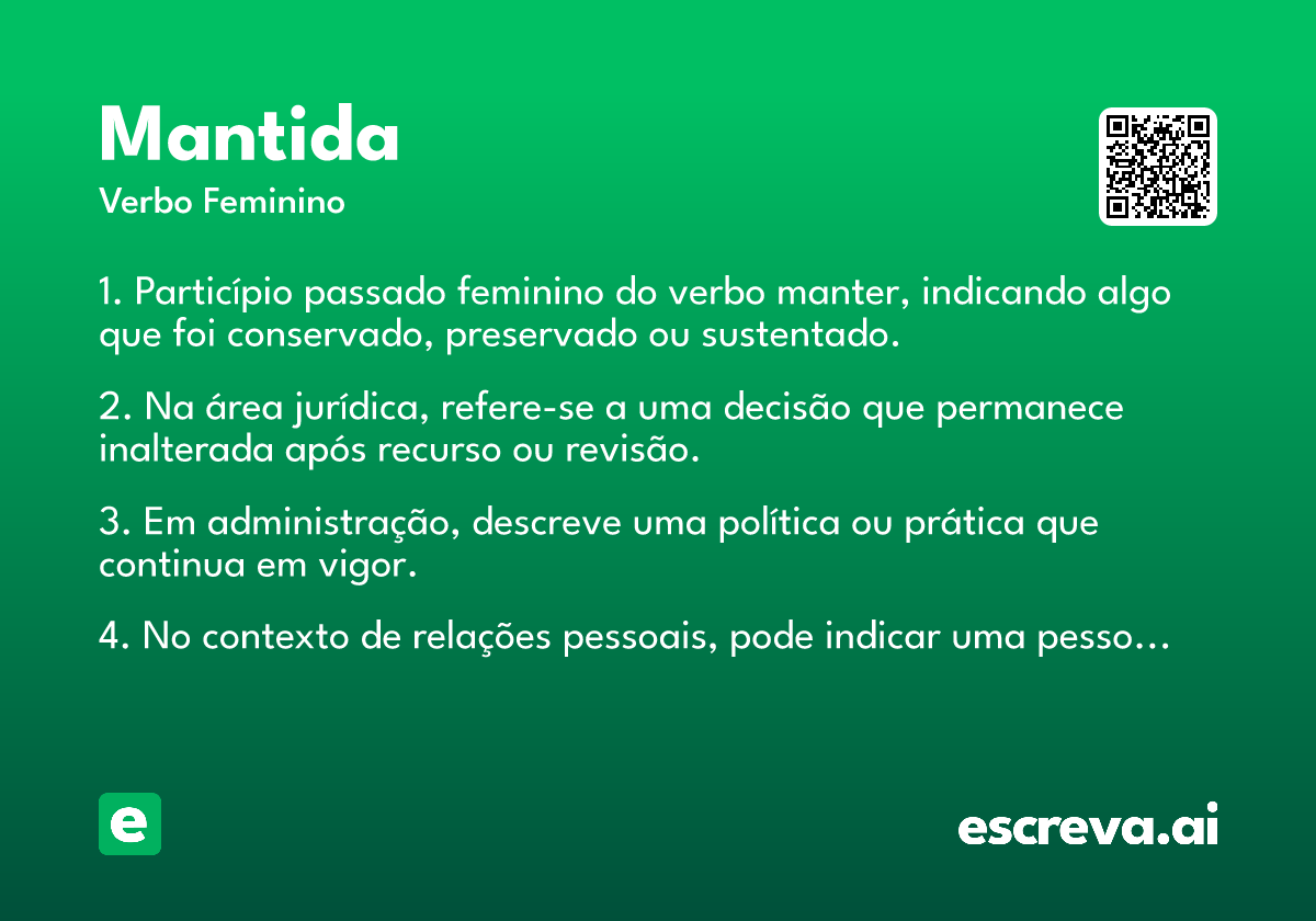 mantida
