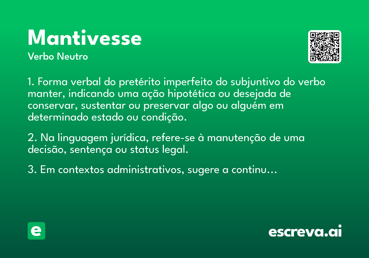 mantivesse