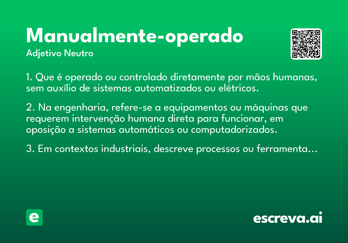manualmente-operado