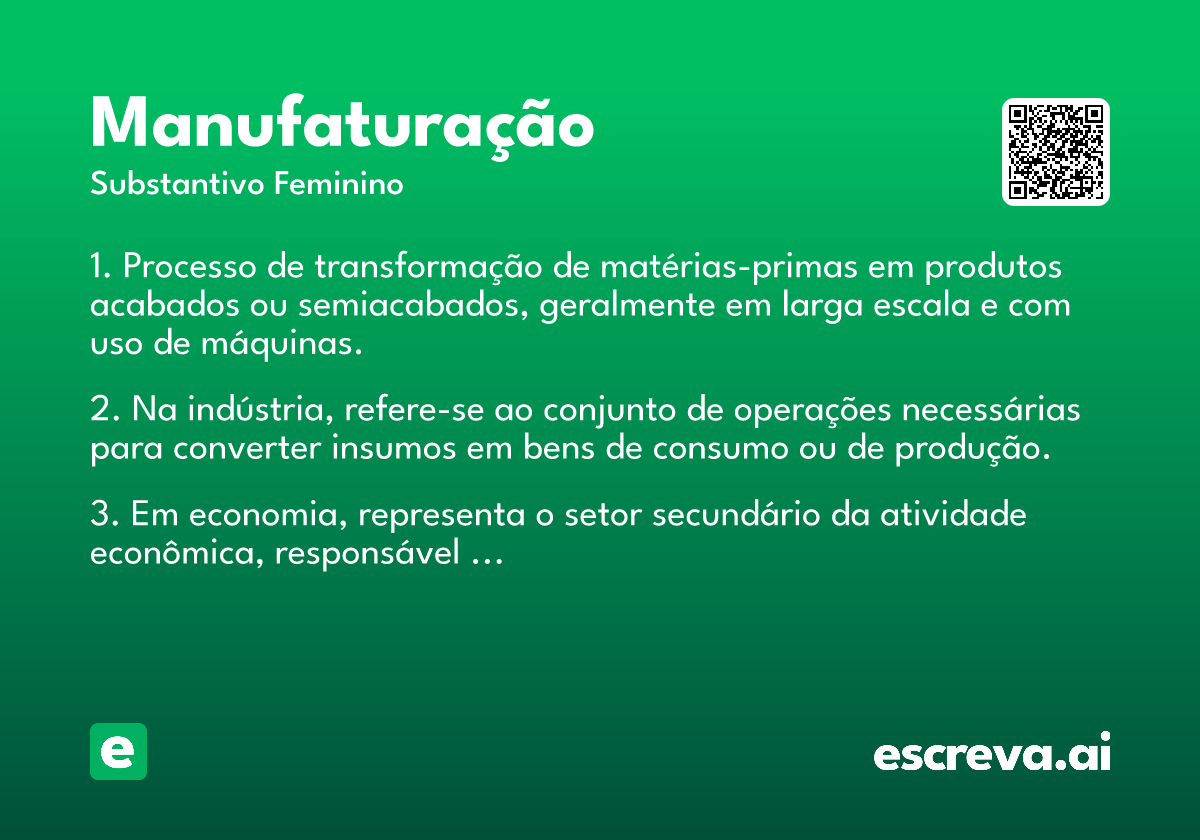 manufaturação