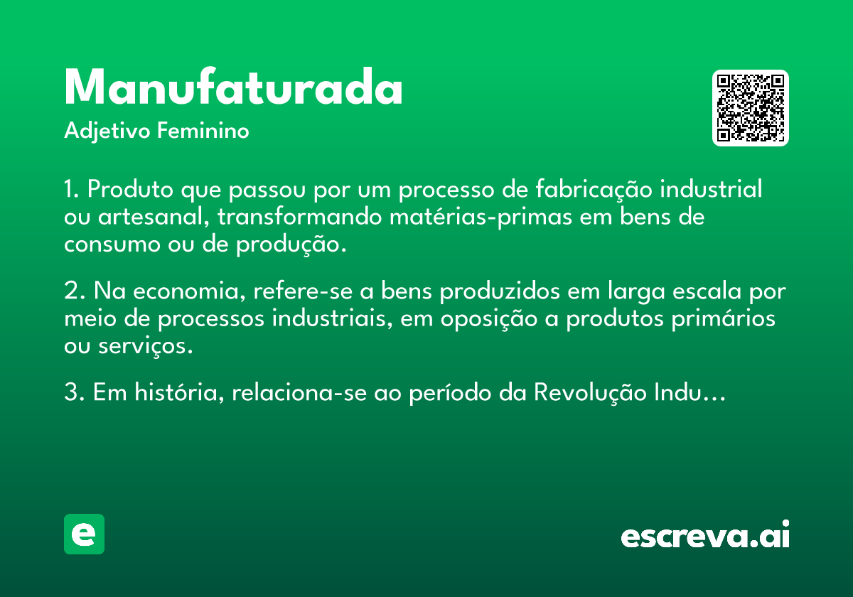 manufaturada