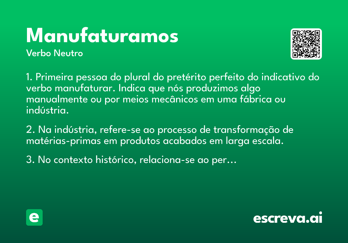 manufaturamos