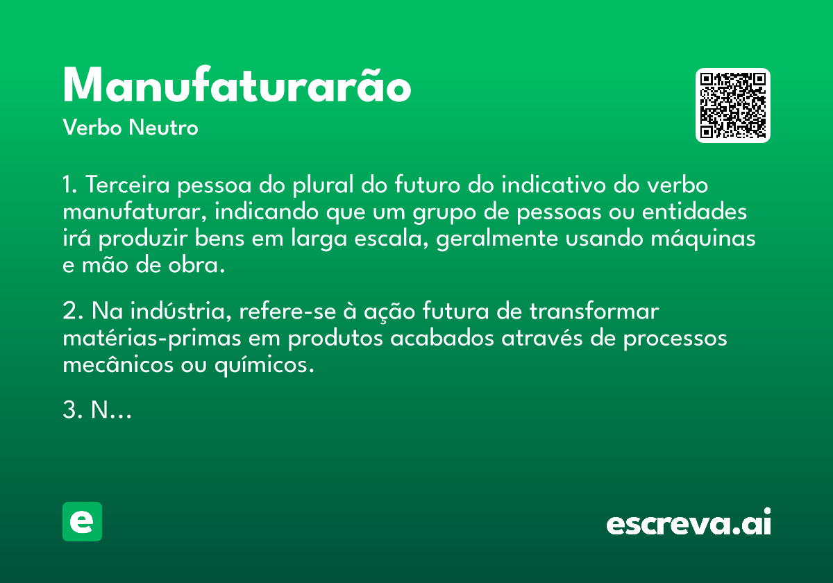 manufaturarão