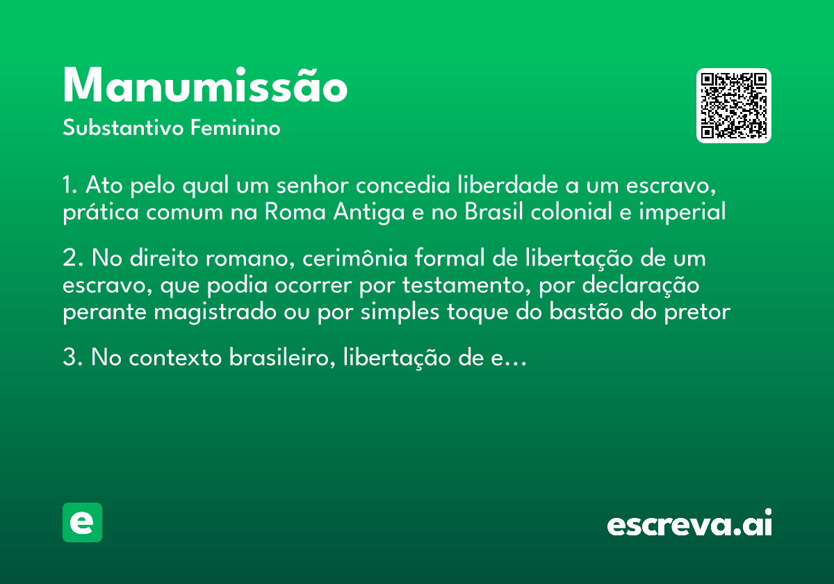 manumissão