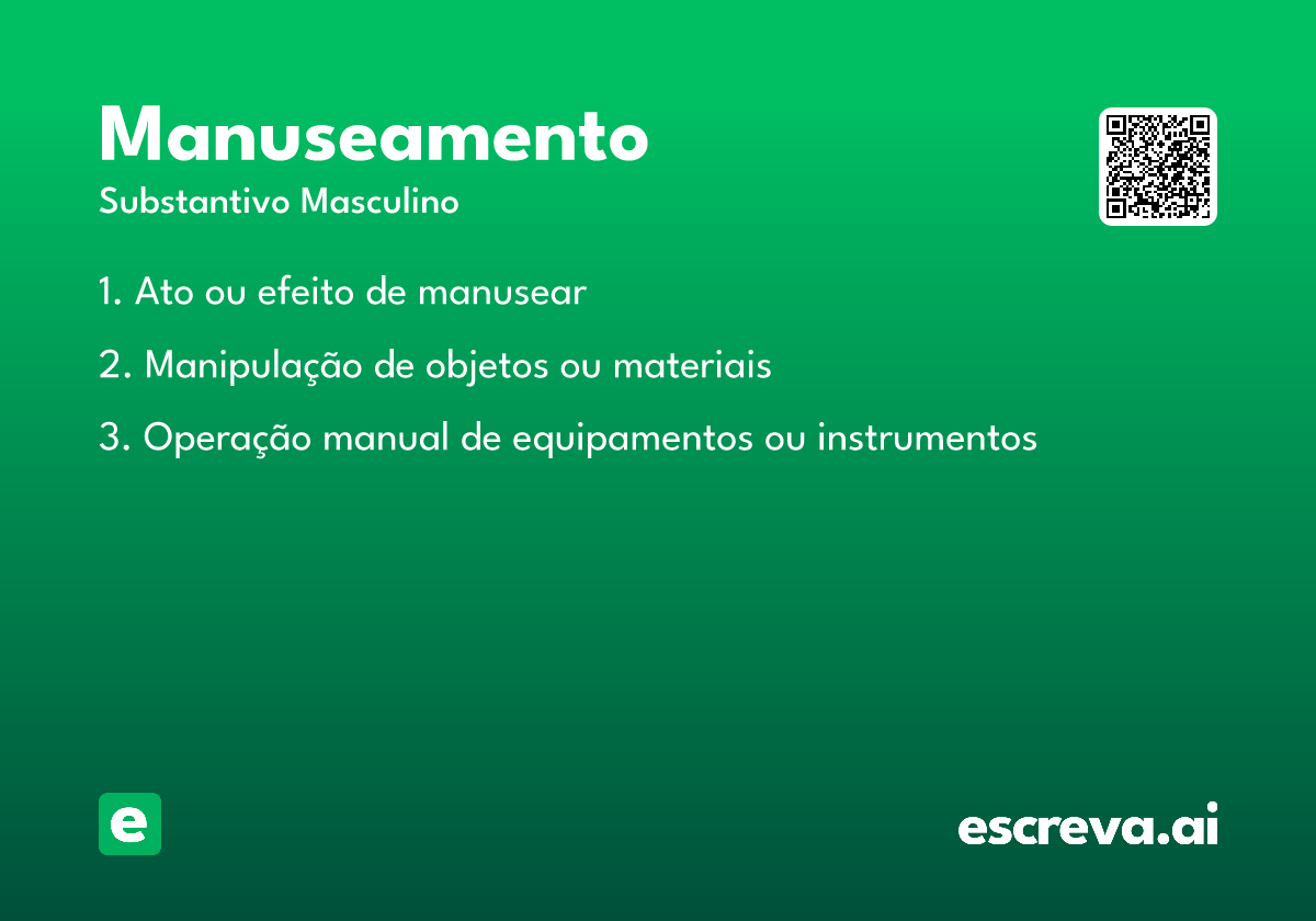 manuseamento
